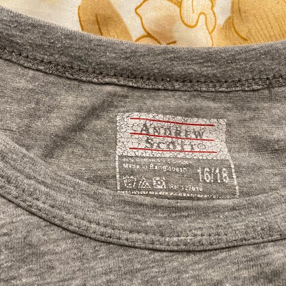 Andrew Scott 16/18 Basic Long Sleeve T-Shirt (2 Greens, 1 Gray) - Picture 6 of 6